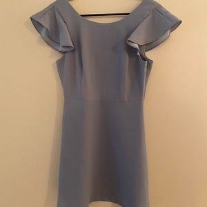 BCBG Ruffle Wedding Guest Dress